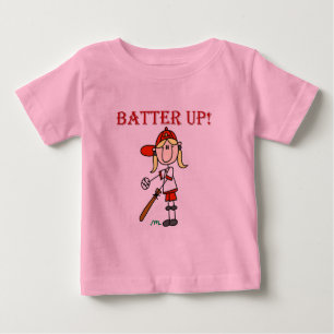 Girl Batter Up Baseball Tshirts and Gifts