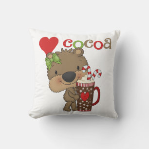 Girl Bear Cocoa Love Cushion
