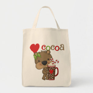 Girl Bear Cocoa Love Tote Bag
