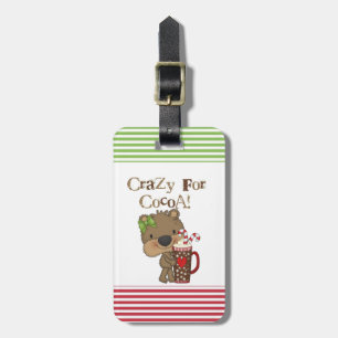 Girl Bear Crazy For Cocoa Luggage Tag