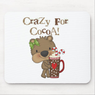 Girl Bear Crazy For Cocoa Mouse Mat
