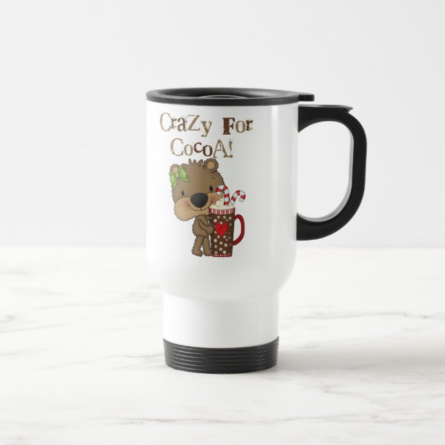 Girl Bear Crazy For Cocoa Travel Mug (Right)
