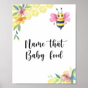 Girl Bee - name that baby food Poster