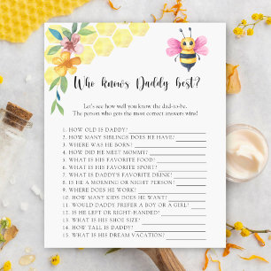 Girl Bee - Who knows daddy best game