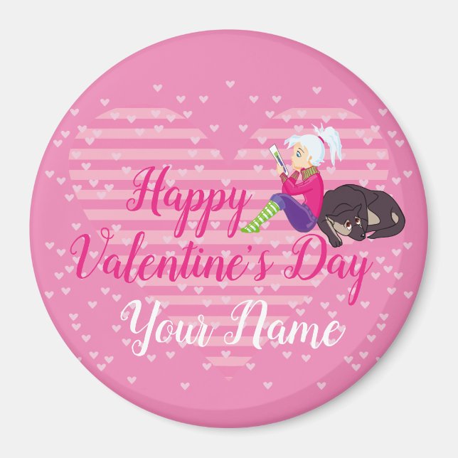 Girl Being in love  Magnet (Front)