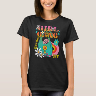 Girl Best Friend Besties Boho Hippie Groovy 70s Bf T-Shirt