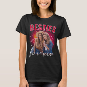 Girl Best Friends Custom Photo Bootleg Rap Besties T-Shirt
