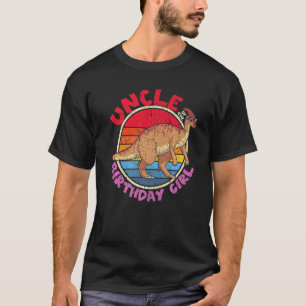 Girl Birthday I Uncle I Parasaurolophus I Family M T-Shirt