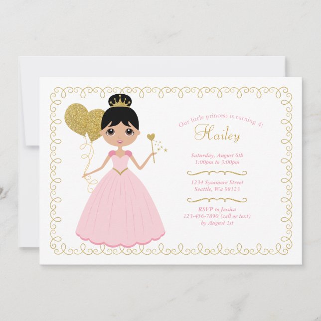 Girl Birthday Invitations (Front)