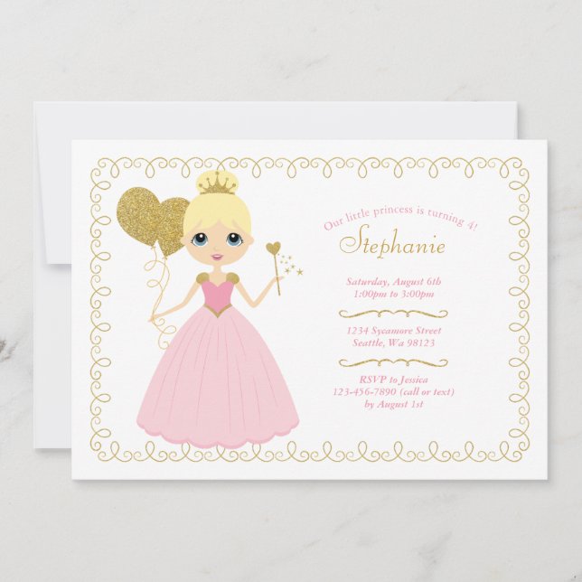 Girl Birthday Invitations (Front)