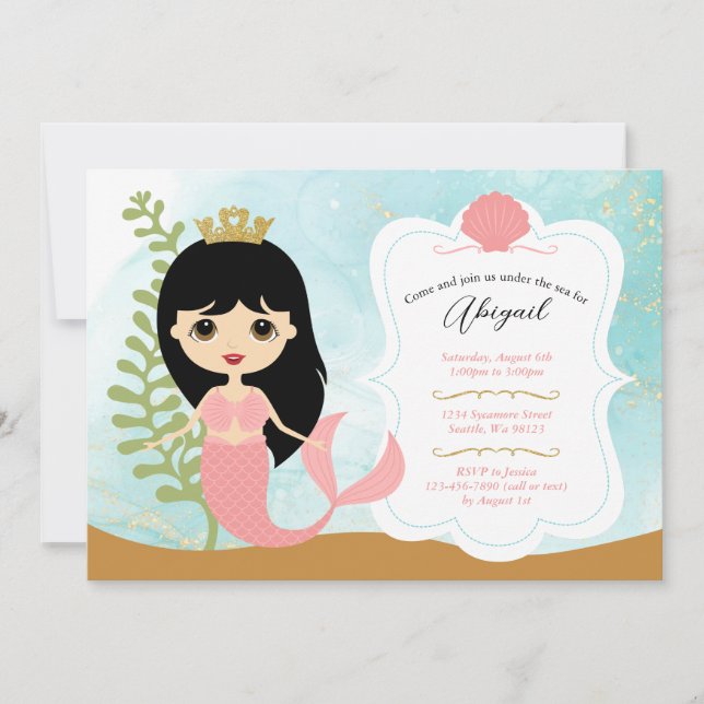 Girl Birthday Invitations (Front)