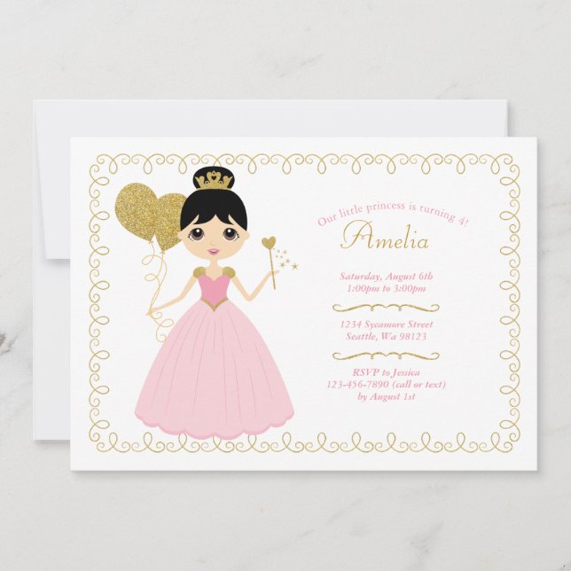Girl Birthday Invitations (Front)