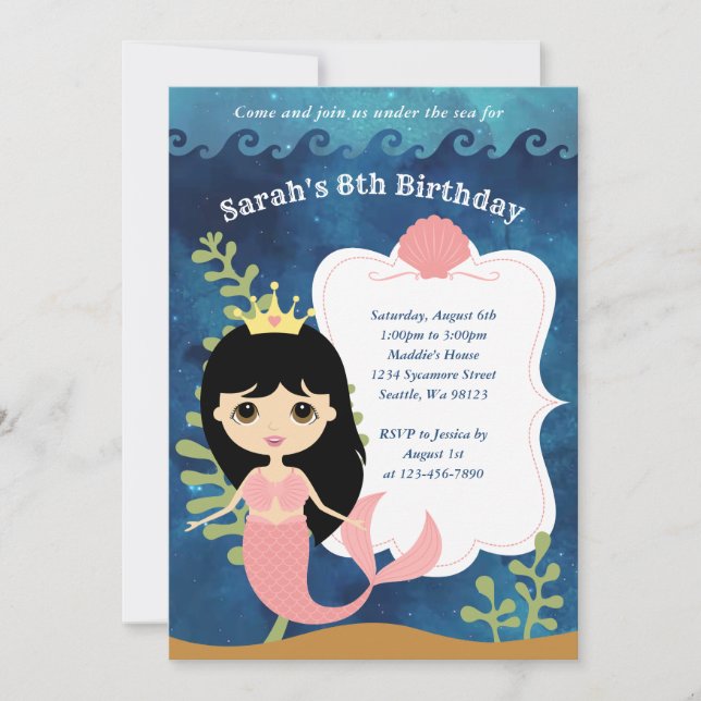 Girl Birthday Invitations (Front)