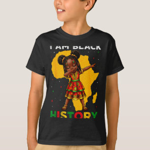 Girl Black History Month African American Afro Gir T-Shirt