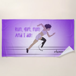 Girl Blade Runner Beach Towel