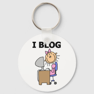 Girl Blogger Key Ring