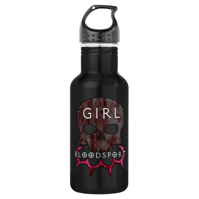 Girl Blood Sport Water Bottle (Front)