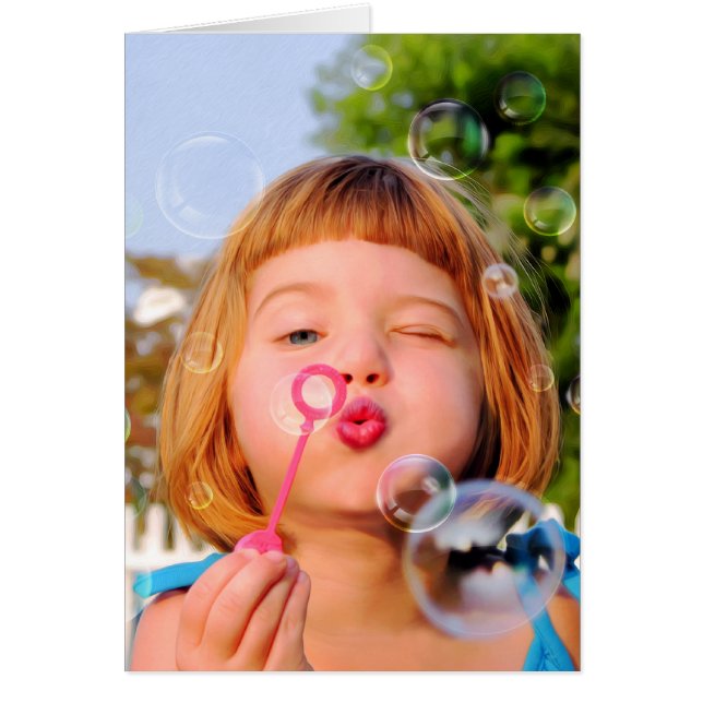 Girl Blowing Bubbles (Front)