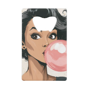 Girl Blowing Pink Bubble Gum Bubble Fun Cute