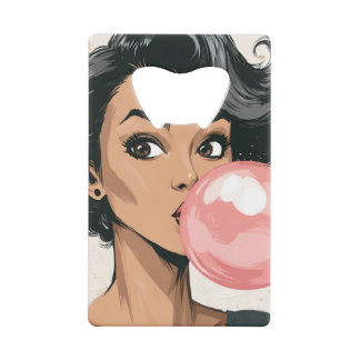 Girl Blowing Pink Bubble Gum Bubble Fun Cute