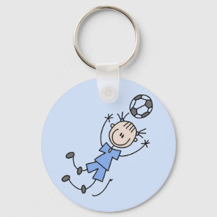 Girl Blue Soccer Uniform Tshirts and Gifts Key Ring