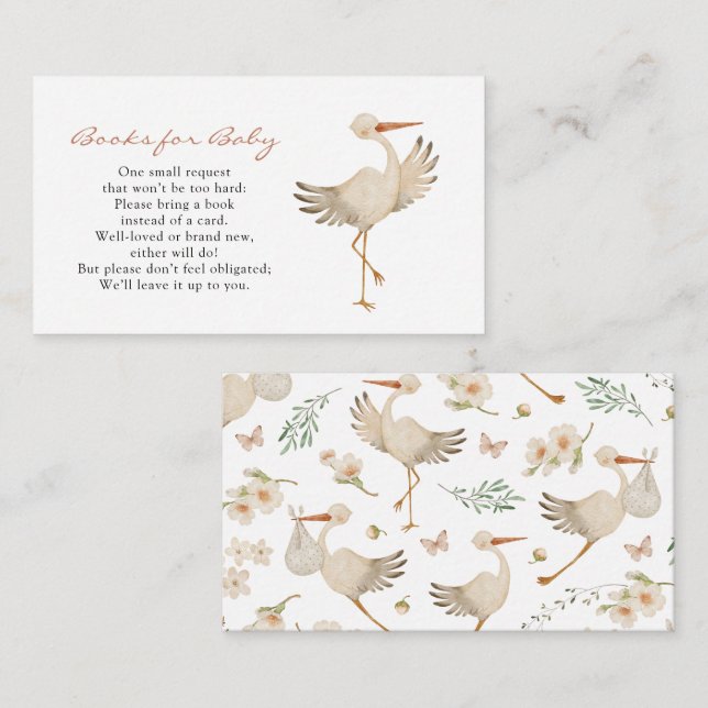 Girl Books for Baby Enclosure Card (Front/Back)