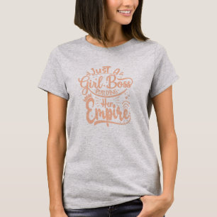 Girl Boss Building Her Empire Word Art T-Shirt