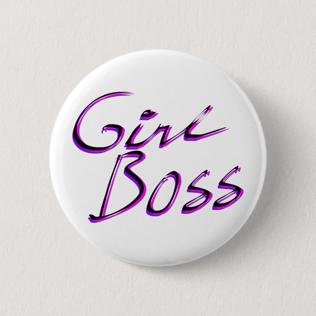 Girl Boss Button (Front)