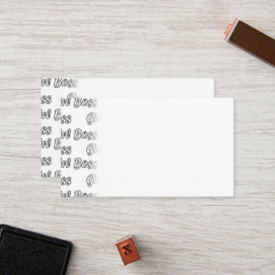 Girl Boss Empowered Lady Entrepreneur Feminism Loyalty Card