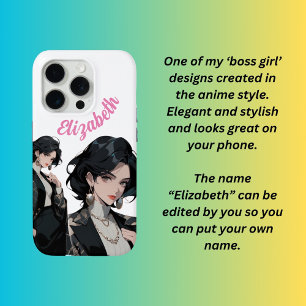 Girl boss iPhone 15 pro case