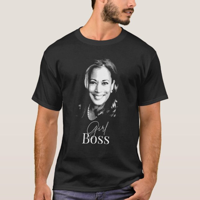 Girl Boss Kamala Harris Tshirt for Liberal Democra (Front)
