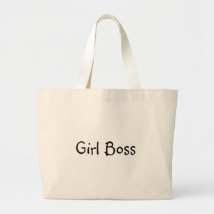 Girl Boss Large Tote Bag
