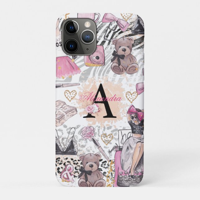 Girl Boss Luxury Personalised Case-Mate iPhone Case (Back)