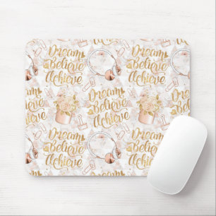 Girl Boss Mousepad – Dream, Believe, Achieve