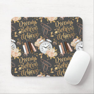 Girl Boss Mousepad – Dream, Believe, Achieve