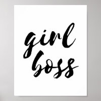 Girl boss poster