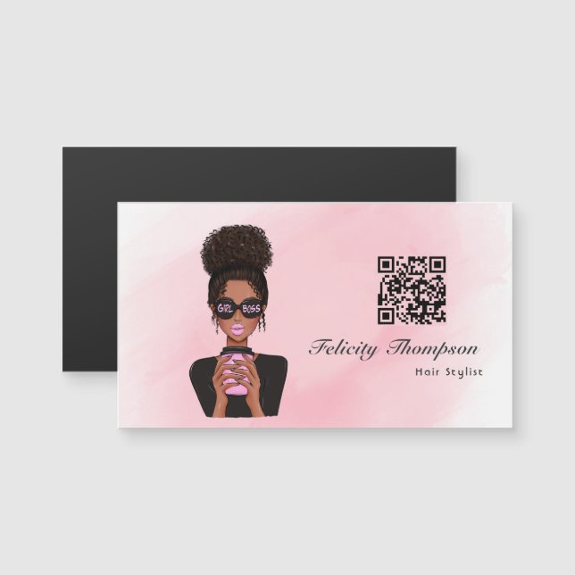 Girl Boss QR Code (Front/Back)