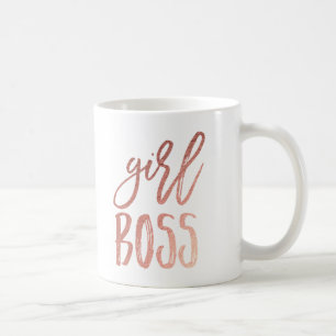 Girl Boss Rose Gold Coffee Mug