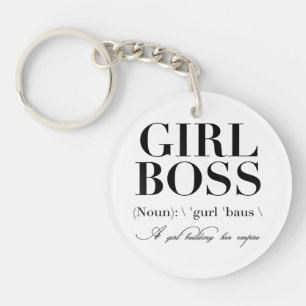 Girl Boss Tshirt, Girl Boss Key Ring