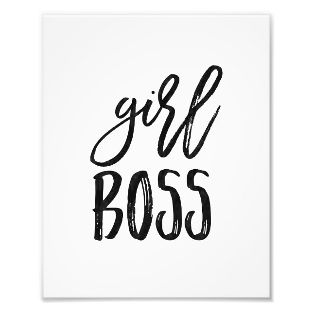 Girl Boss | Watercolor Art Print (Front)
