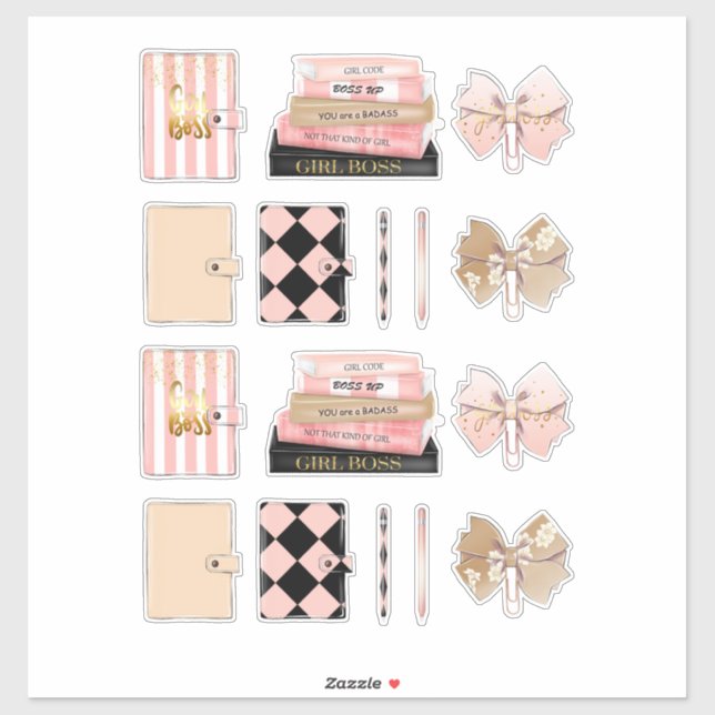 Girl Boss Women High Fashion Planner Decals (Sheet)