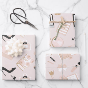 Girl Boss Wrapping Paper Sheet