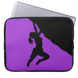 girl boudering laptop sleeve