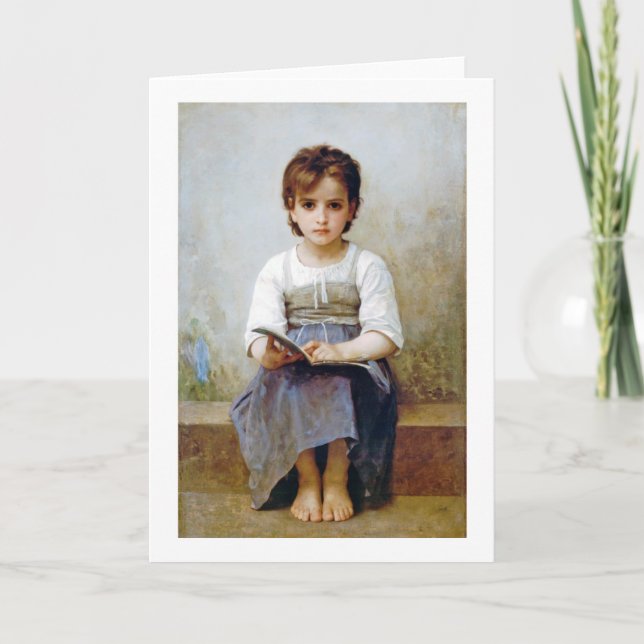 Girl, Bouguereau Card (Front)