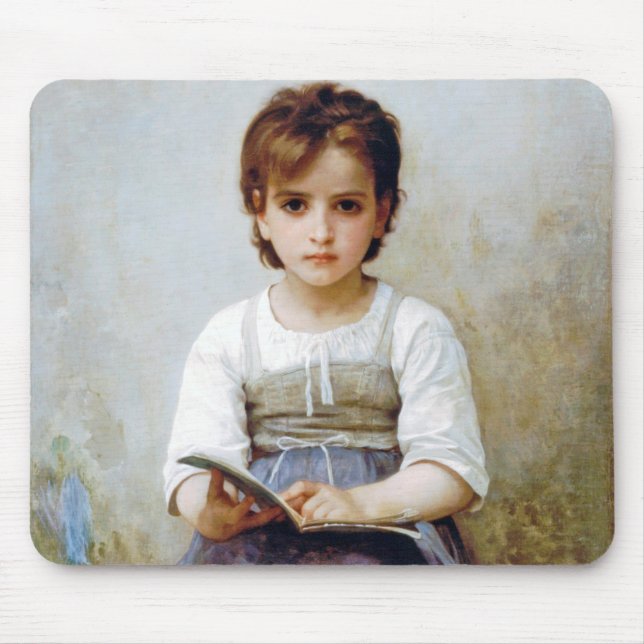 Girl, Bouguereau Mouse Mat (Front)