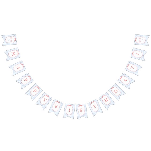 Girl Bow 4th of July Birthday Banner (All)