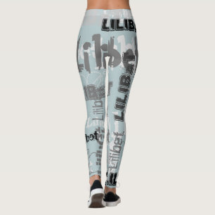 Girl Boys NAME Gifts Accessories Sage Green Leggings