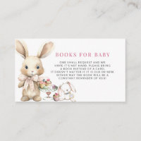 Girl Bunny Baby Shower Books for Baby