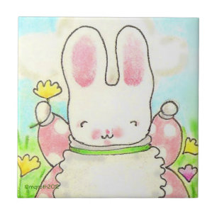 girl bunny tile