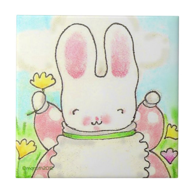 girl bunny tile (Front)